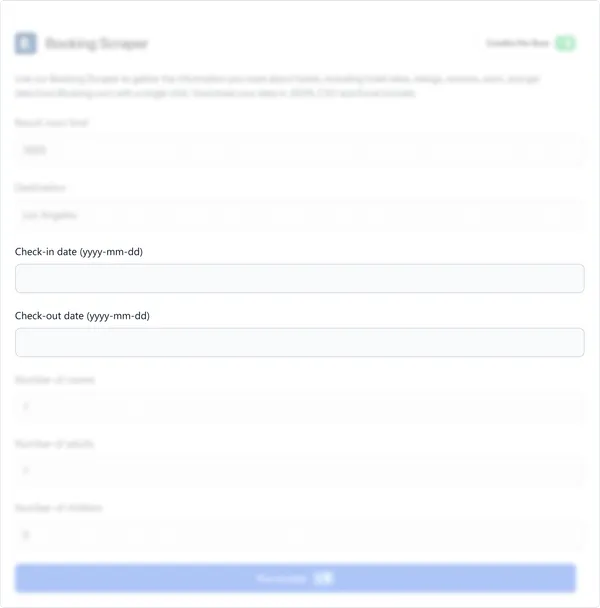 Input the check-in date and check-out date in the format (yyyy-mm-dd).