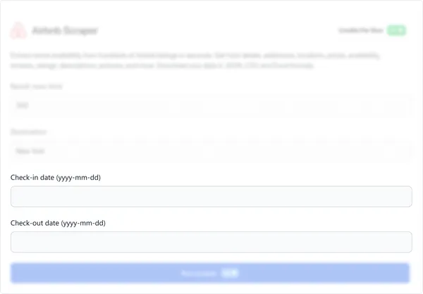 Input the check-in date and the check-out date in the format (yyyy-mm-dd).