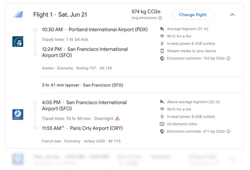 Flight Details View