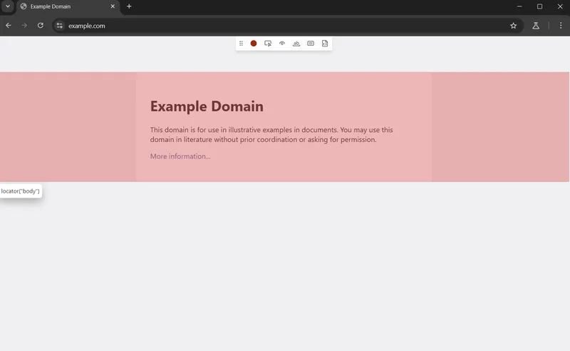 Use CodeGen to Scrape Example Page