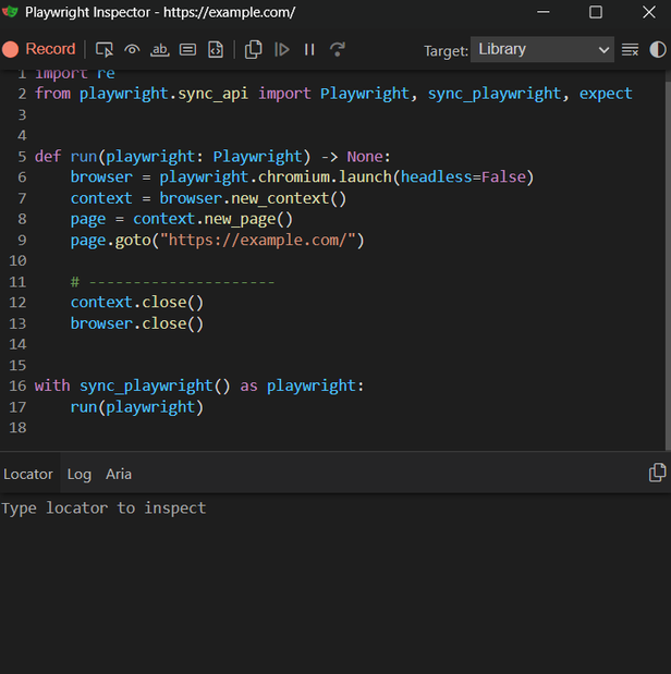 Playwright Inspector
