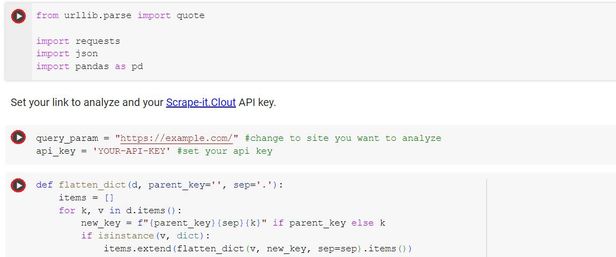To run the code in Colab, click on the