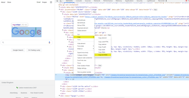 Copy Element's XPath