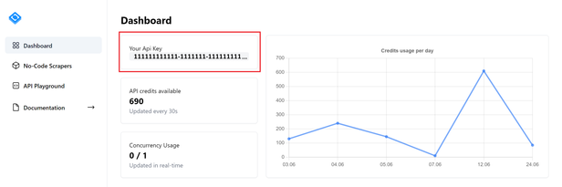 Sign up and go to the dashboard