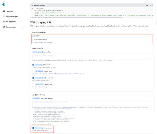 Try our Web Scraping API
