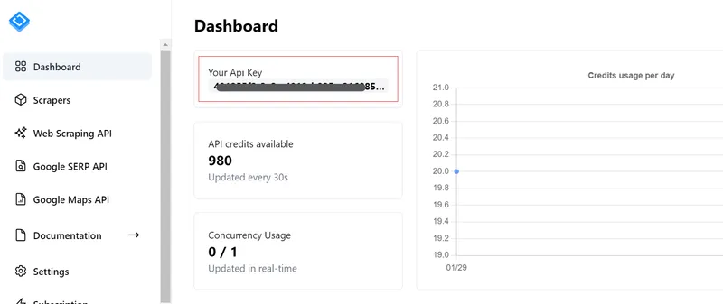 Scrape-It.Cloud API key