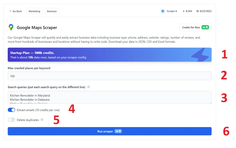 Set Parameters