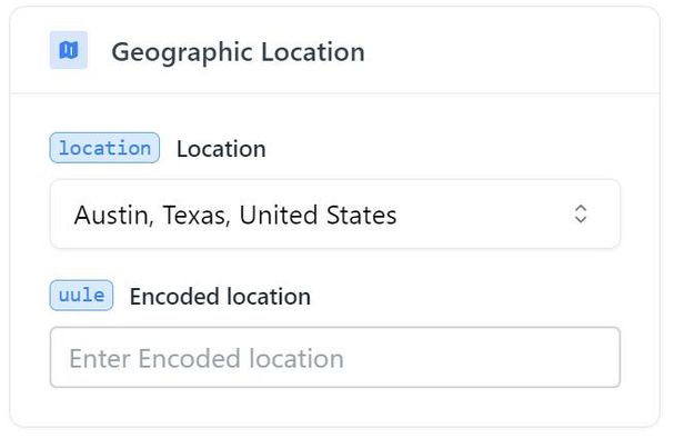 Choose Geographic Location