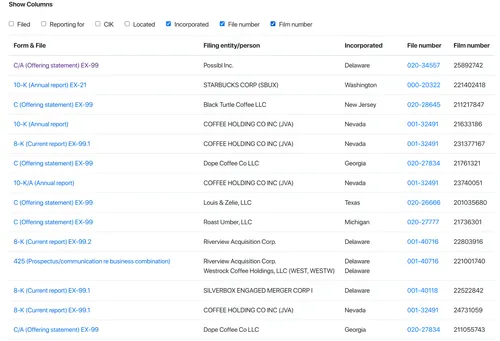 Incorporation Details and Filing Identifiers