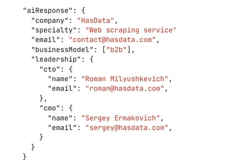 AI-Extracted Structured Data