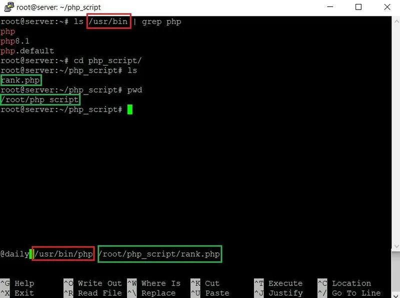 The crontab -e command opens the cron job configuration file, allowing you to modify the scheduling of tasks. In this case, you will add a new task to run the PHP Rank Checker script daily.