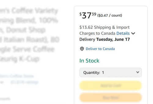 Price and Shipping