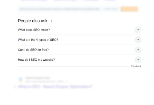 People Also Ask Questions List