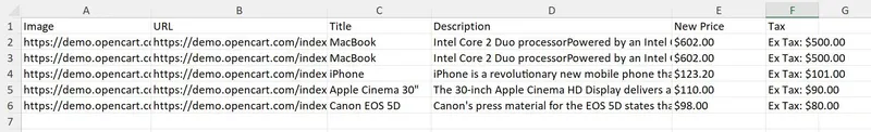 CSV Result