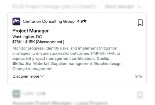 Job Search Results Overview