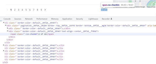 Yelp class pagination