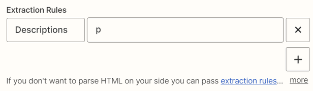 Try Extraction Rules
