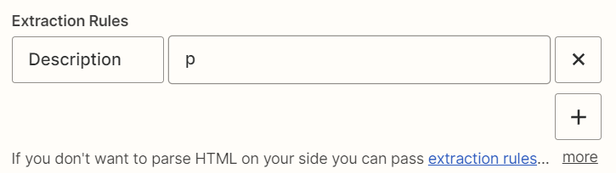 Put Extraction Rules