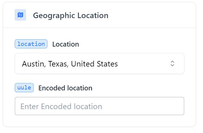 Choose Geographic Location